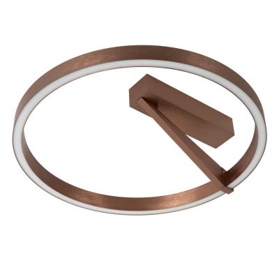 Lucide APPLAUSE - Flush ceiling light - Ø 40 cm - LED Dim. - CCT - 1x26W 2200K/4000K - Coffee - Premium